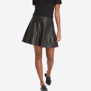 Spanx faux leather skater skirt